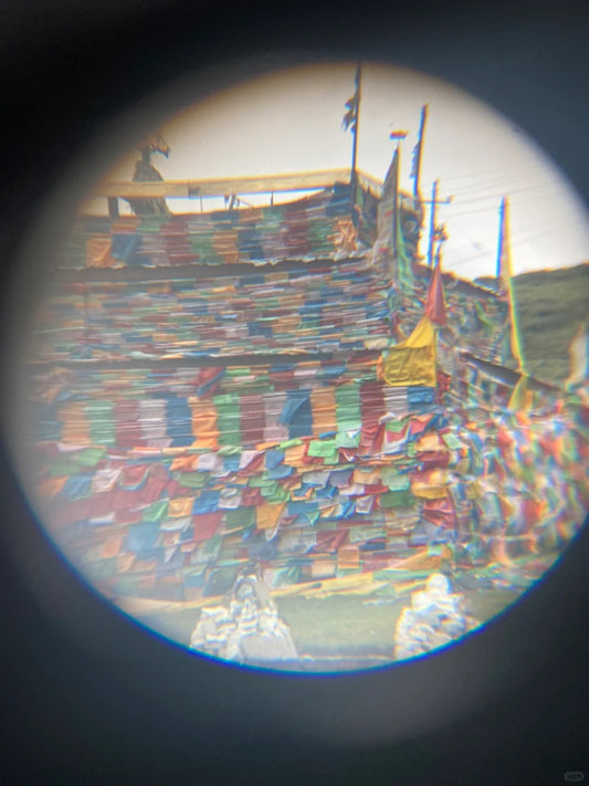 What do Buddhist prayer flags say?