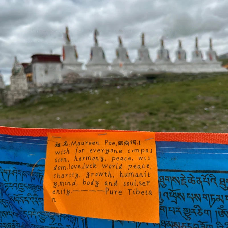 Send Videos & Photos - Prayer Flags Custom Blessing