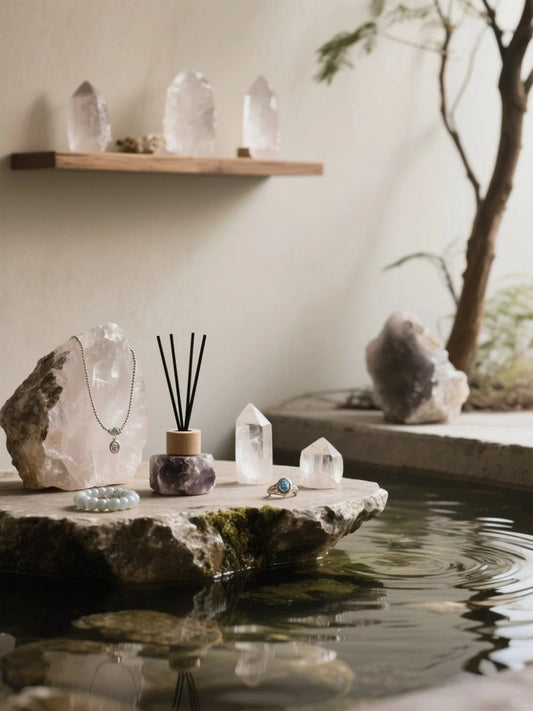 Guide to crown chakra crystals: a calm, plain‑English deep dive into the stones most people reach for (amethyst, clear quartz, selenite, lepidolite, apophyllite, howlite, moonstone), what “crown” support feels like in real life