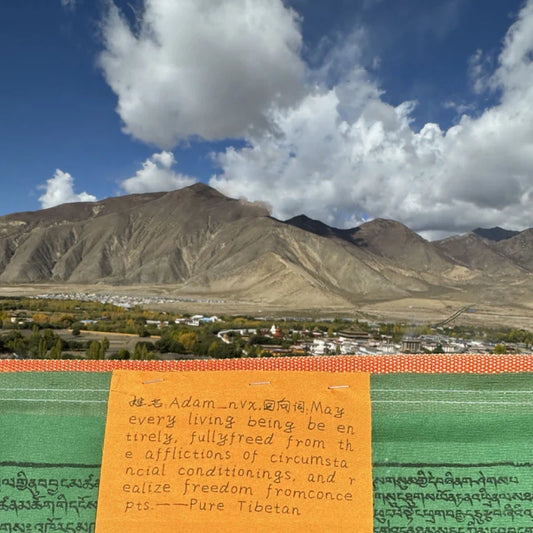 Send Videos & Photos - Prayer Flags Custom Blessing